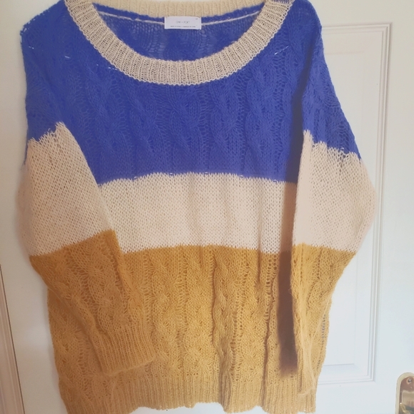 Oak & Fort tri-color knitted sweater - Picture 4 of 4